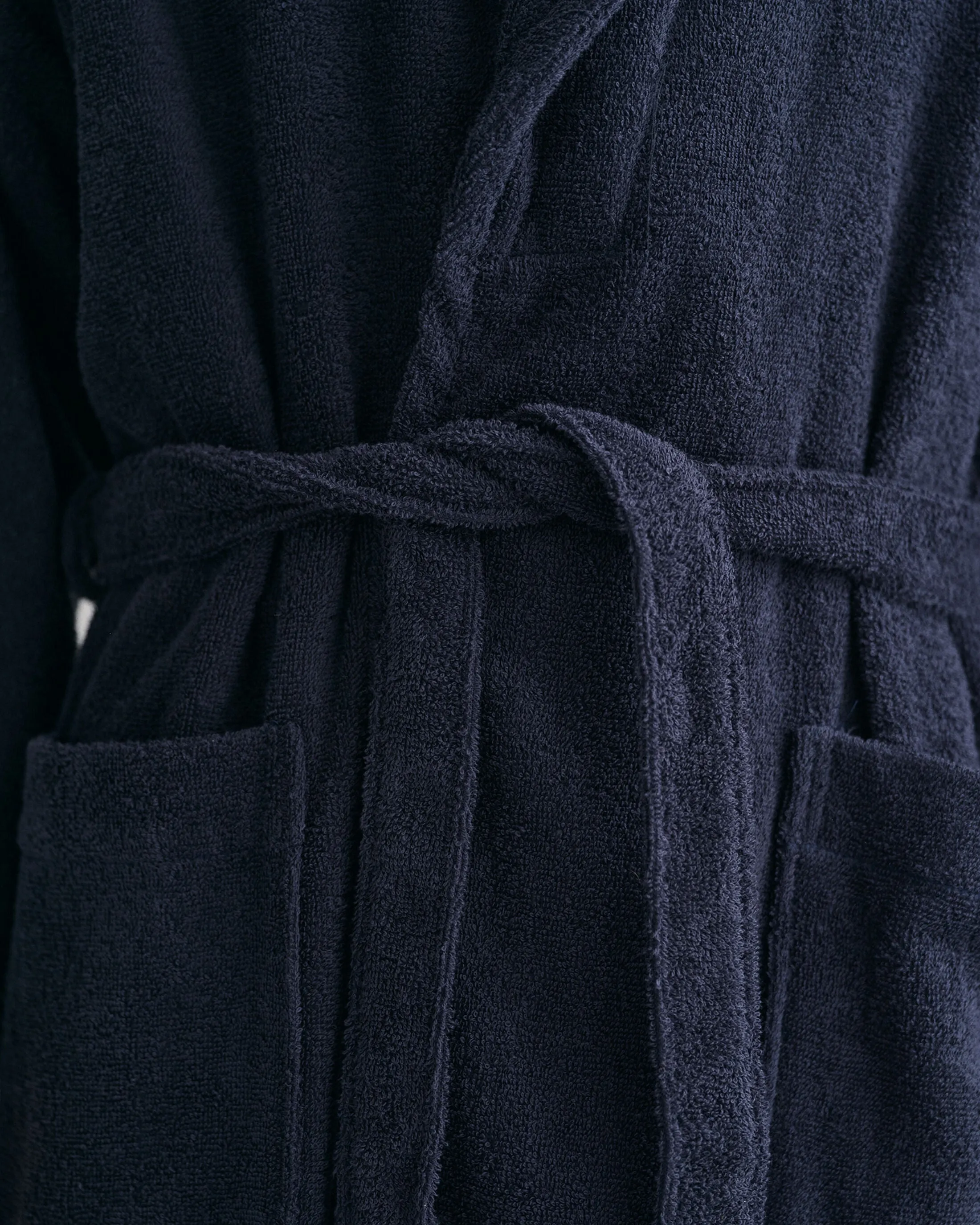 GANT ARCHIVE SHIELD TERRY Unisex Bathrobe Evening Blue