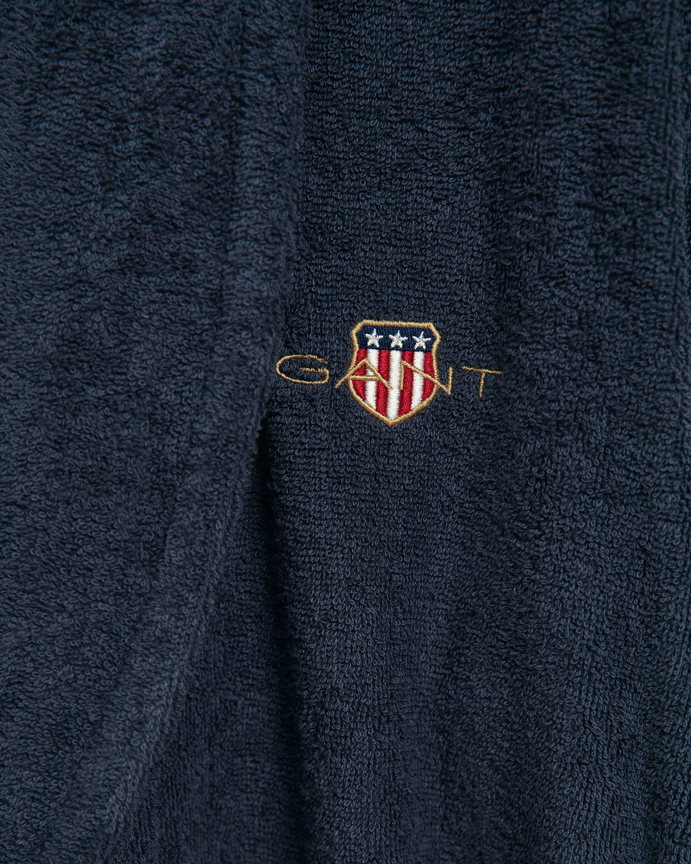 GANT ARCHIVE SHIELD TERRY Unisex Bathrobe Evening Blue