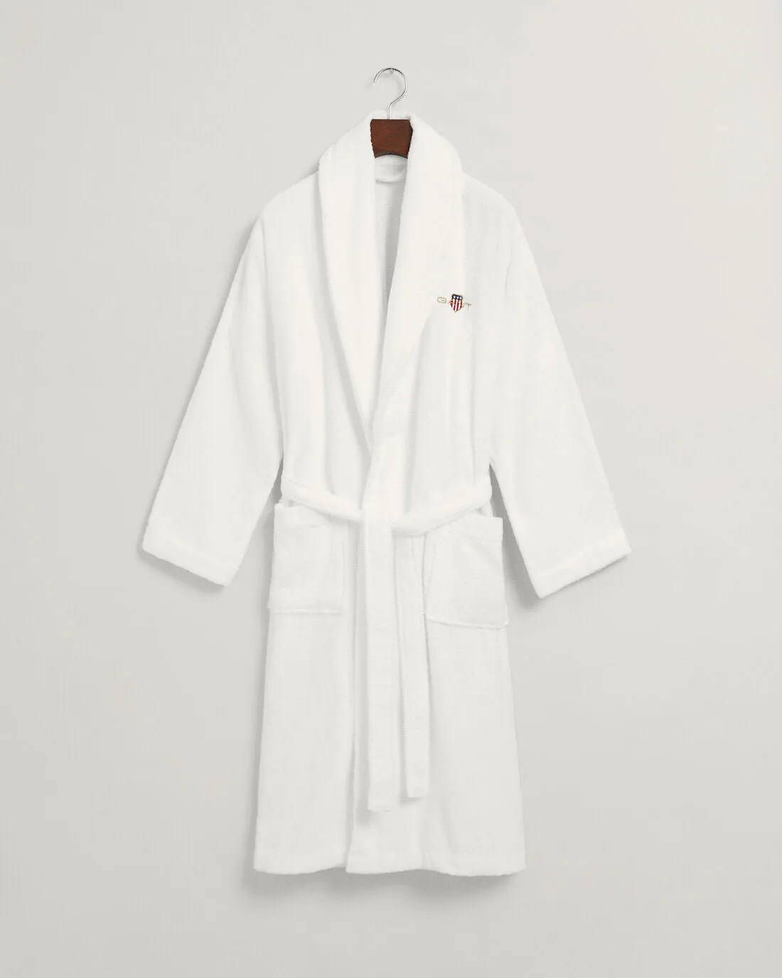 GANT ARCHIVE SHIELD TERRY Unisex Bathrobe White