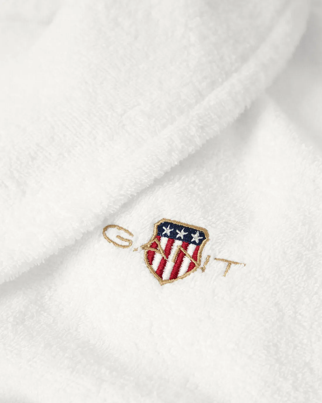 GANT ARCHIVE SHIELD TERRY Unisex Bathrobe White