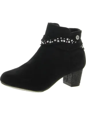 Girls Dressy Block Heel Ankle Boots