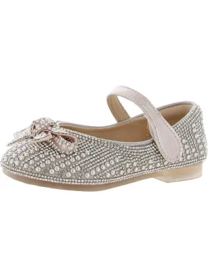 Girls Embellished Bow Mary Janes