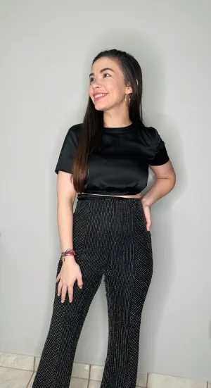 Glitter Stripe Pant