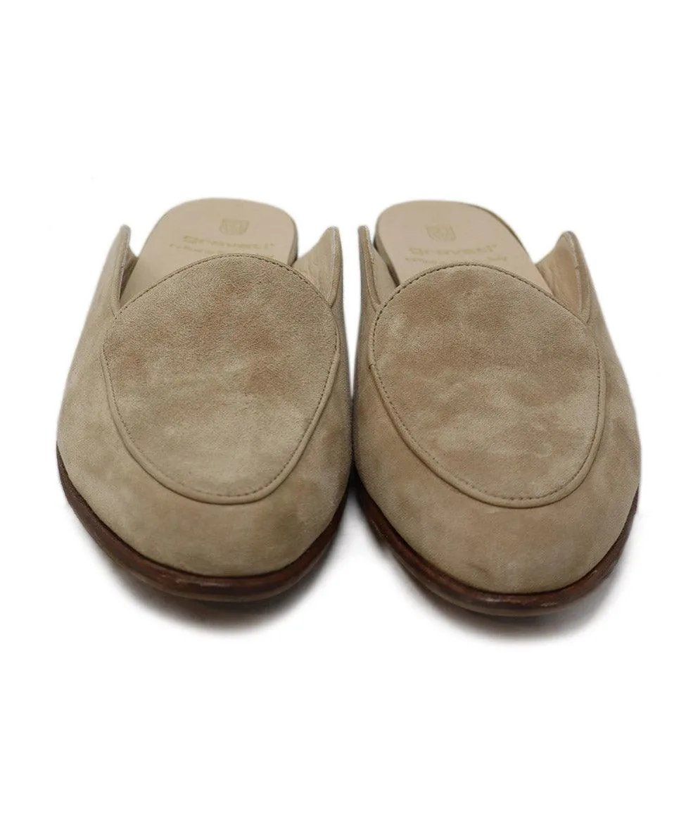 Gravati Tan Suede Mules sz 7.5