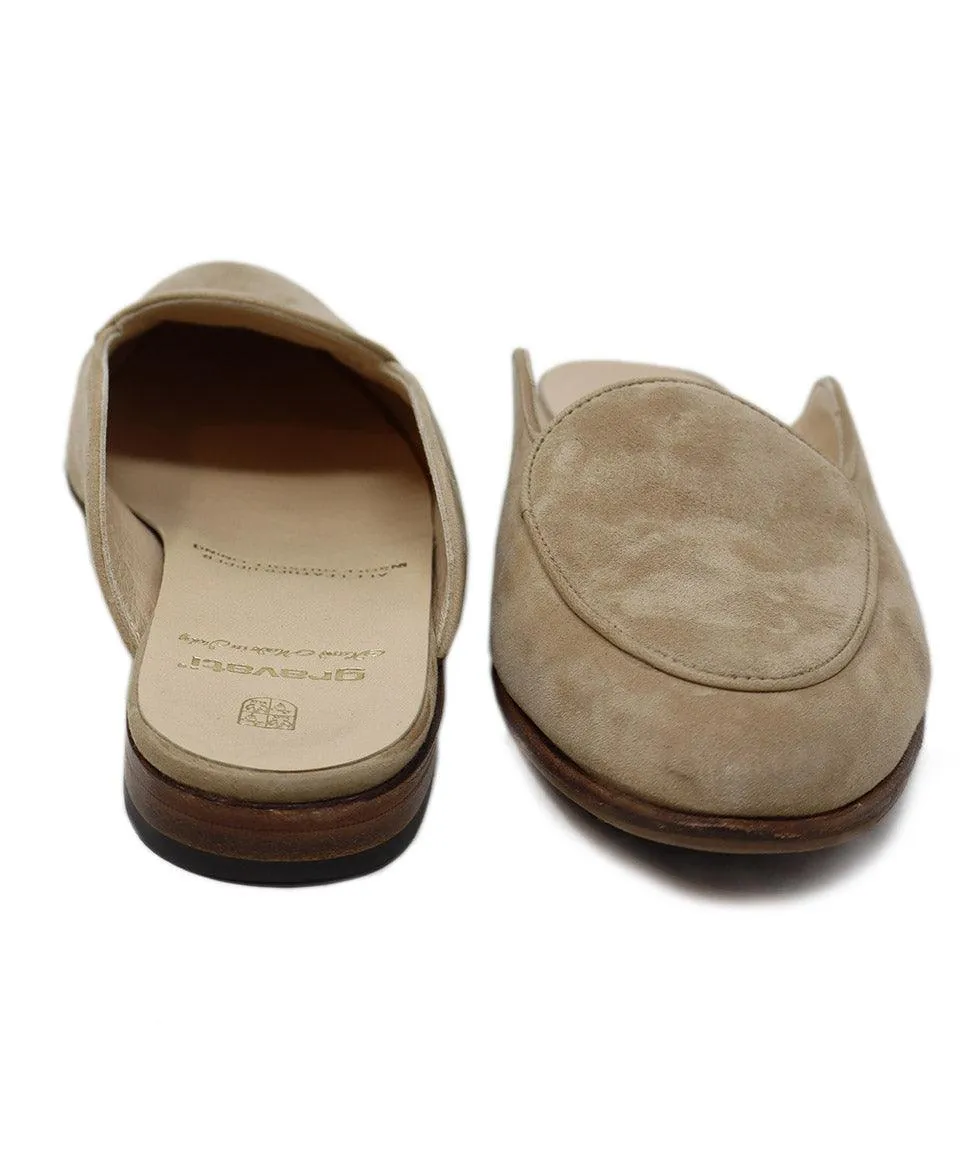 Gravati Tan Suede Mules sz 7.5