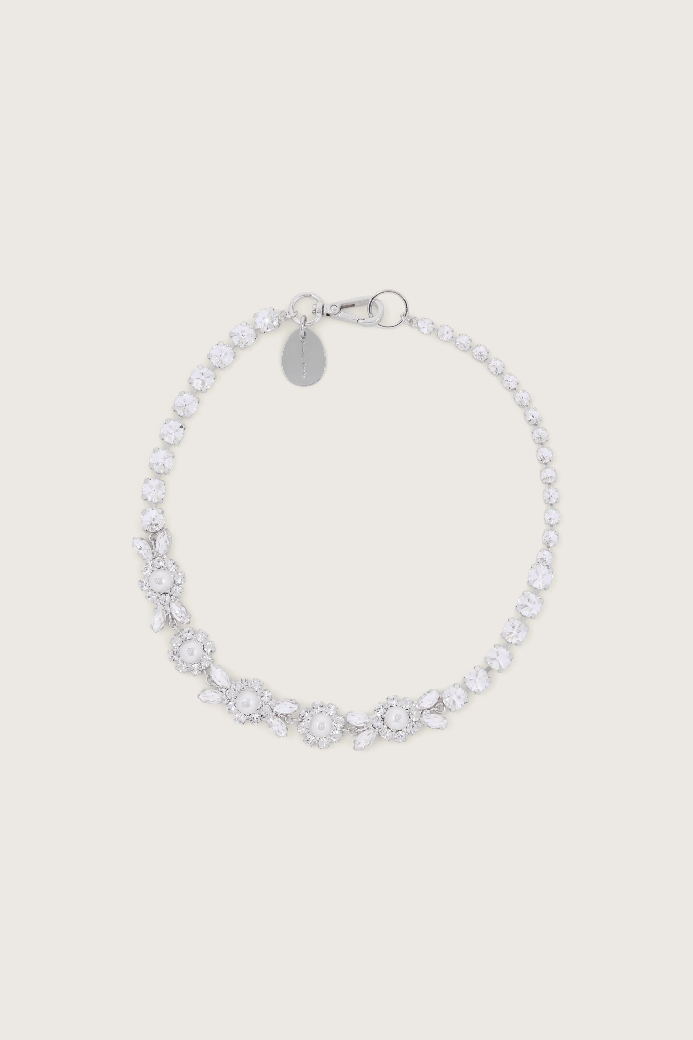 Half Daisy Floret Necklace