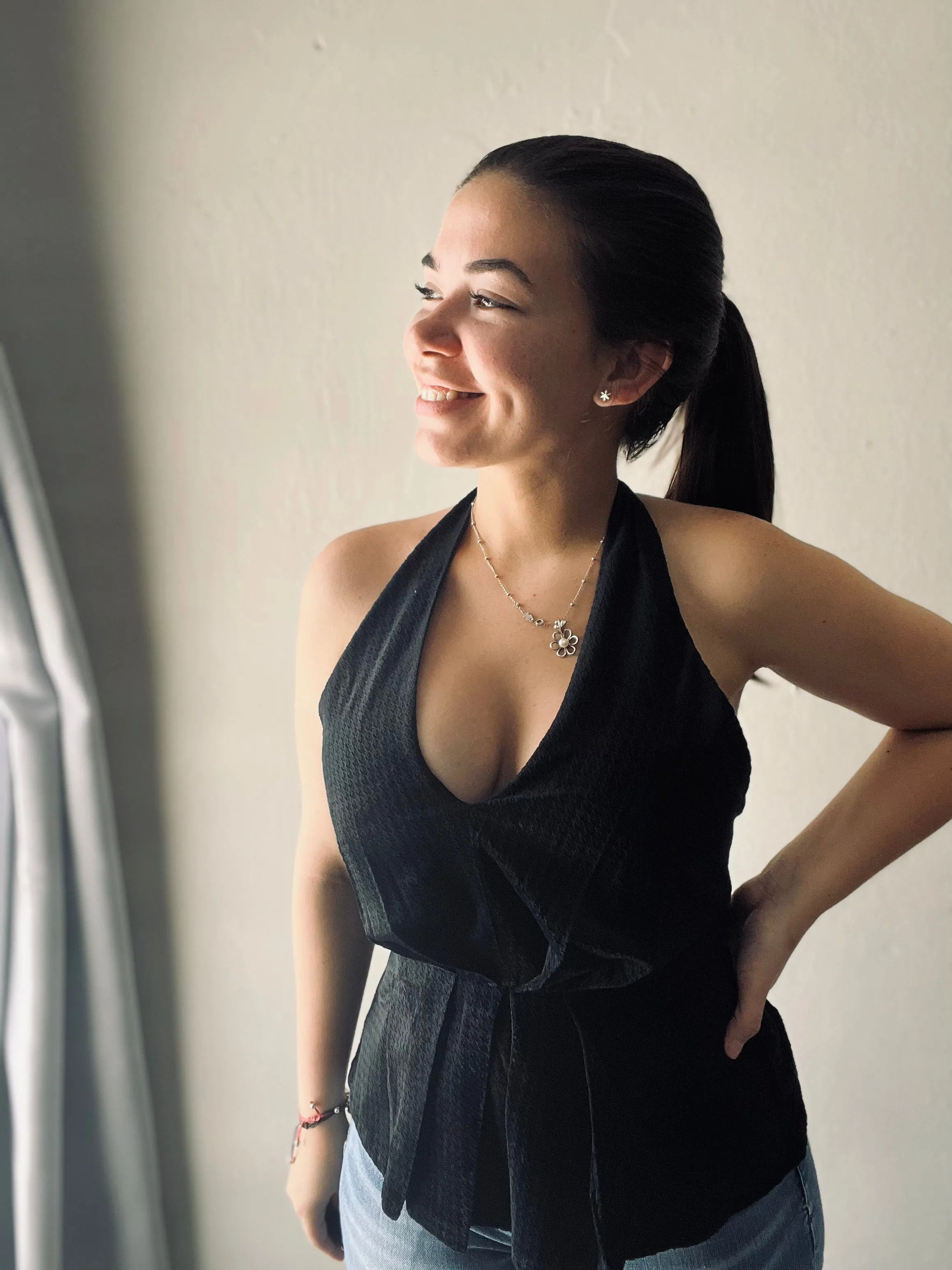 Halter Black Top