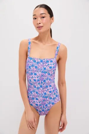 Helen Floral Square Neck One Piece