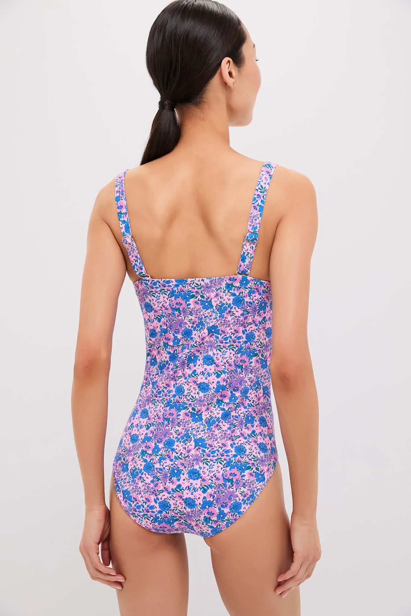 Helen Floral Square Neck One Piece
