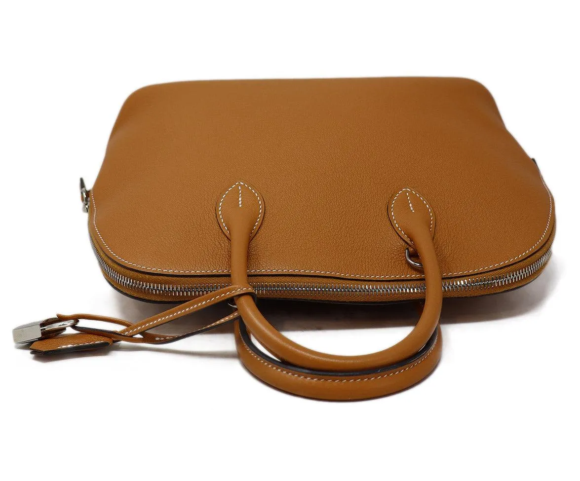 Hermes 2017 Gold Togo Leather Bolide 31 Bag