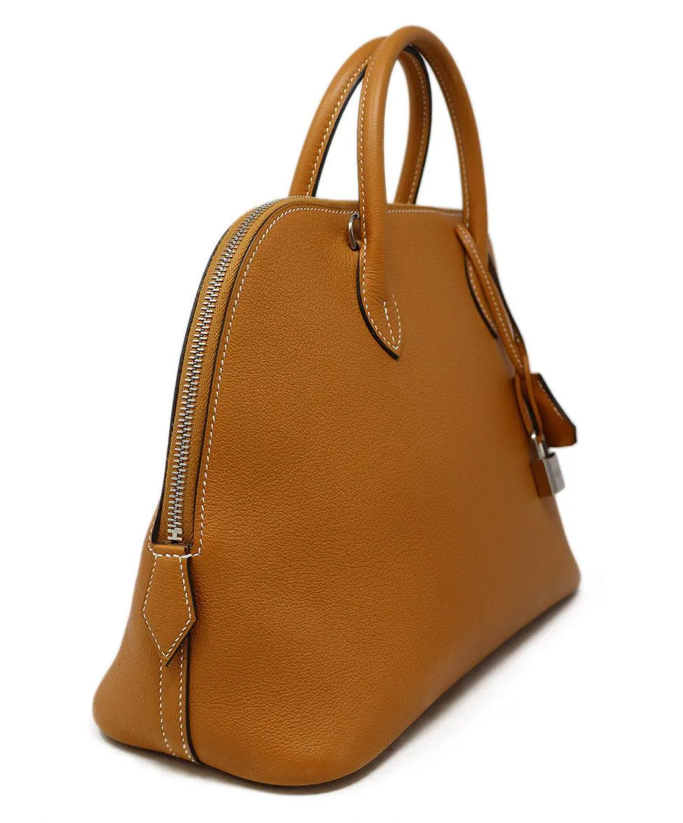 Hermes 2017 Gold Togo Leather Bolide 31 Bag