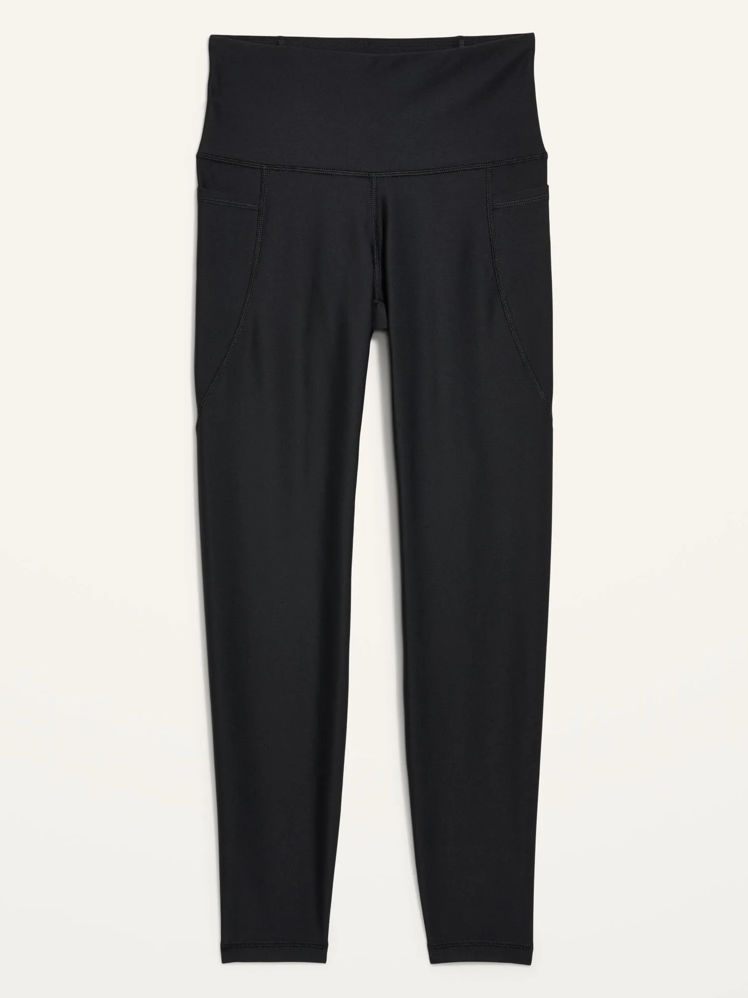 High-Waisted PowerSoft 7/8-Length Side-Pocket Leggings For Women