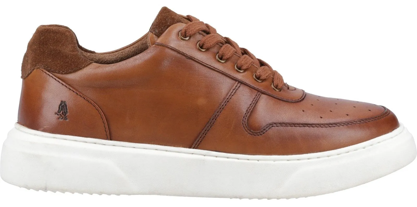 Hush Puppies Wyatt Mens Leather Lace Up Trainer