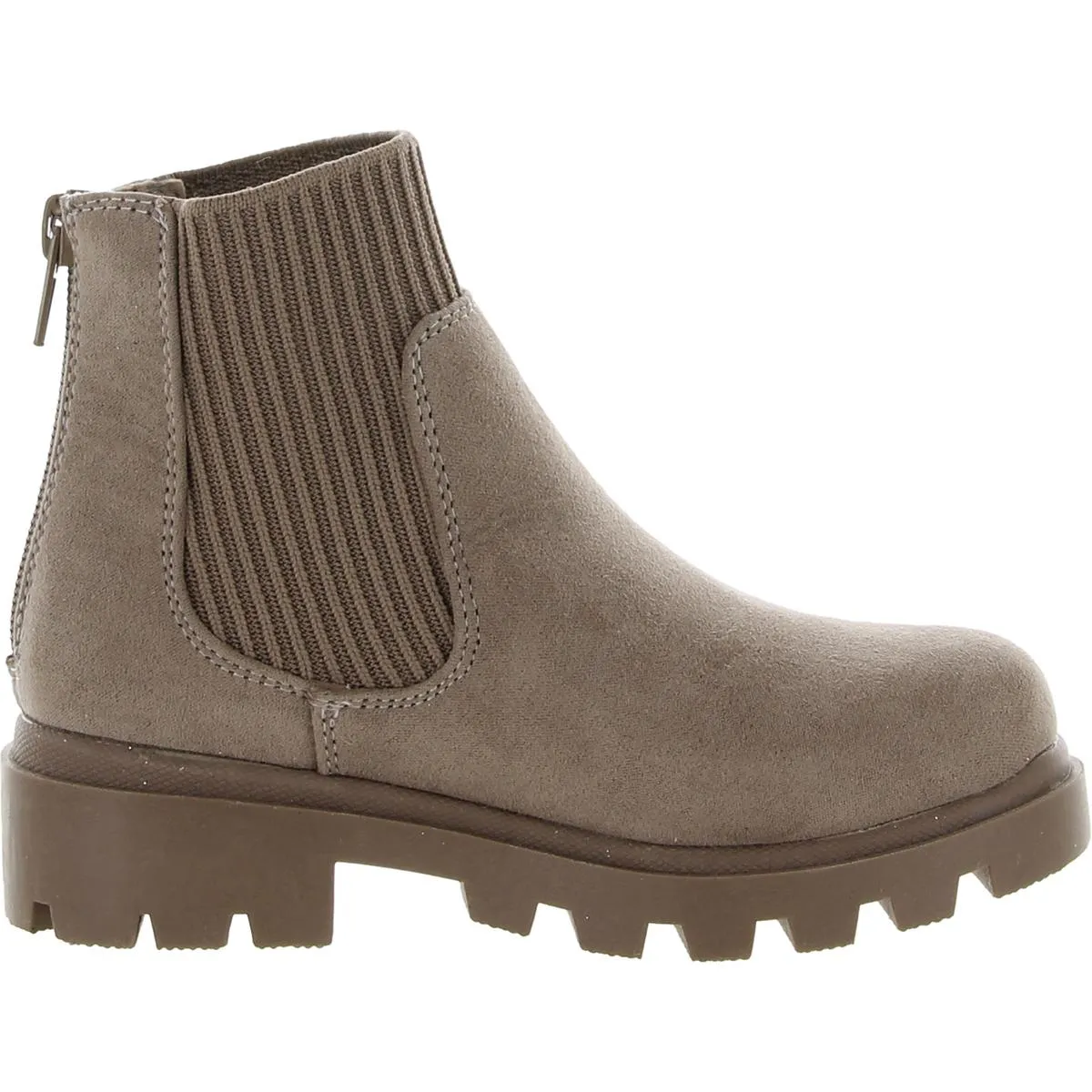 J-Hutch Girls Faux Suede Chelsea Ankle Boots