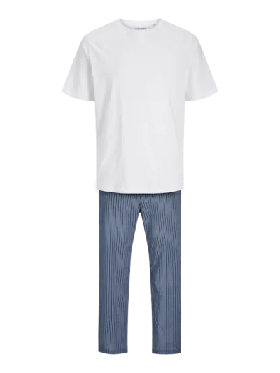 Jack & Jones BASIC TEE Mens Pyjama Set White