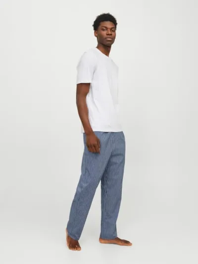 Jack & Jones BASIC TEE Mens Pyjama Set White