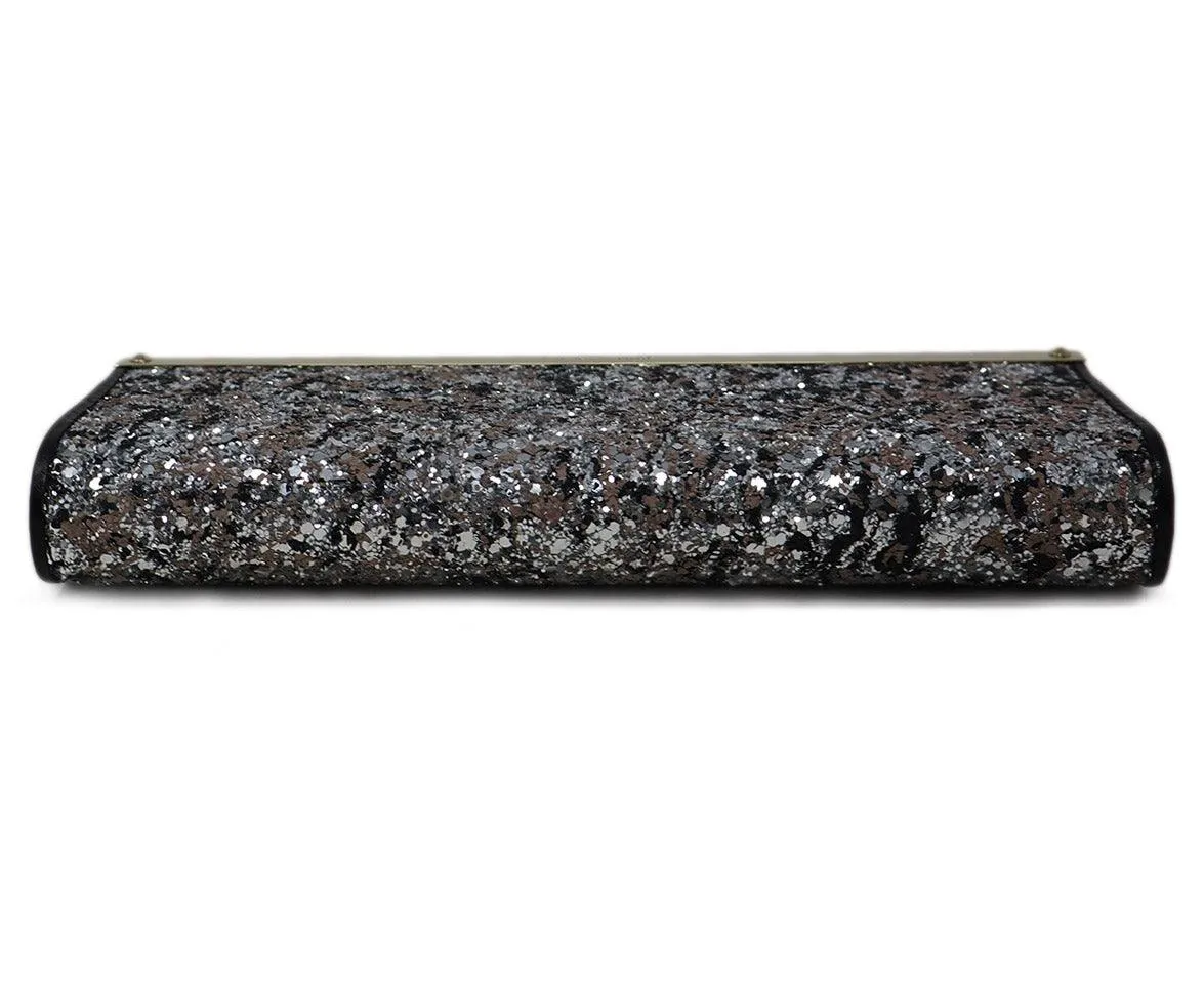 Jimmy Choo Metallic Glitter Clutch