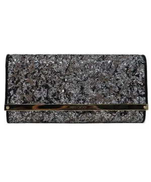 Jimmy Choo Metallic Glitter Clutch
