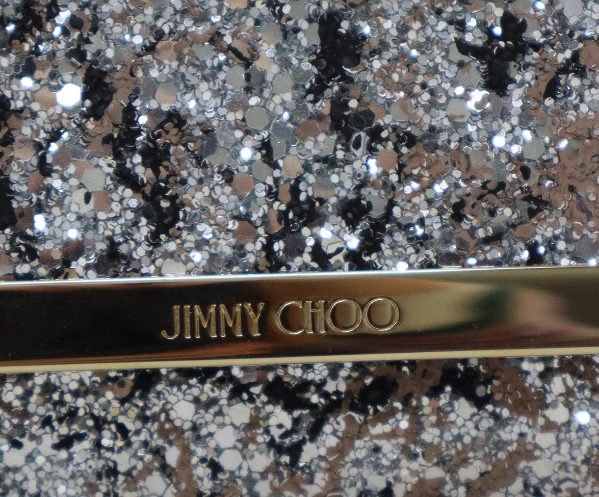 Jimmy Choo Metallic Glitter Clutch
