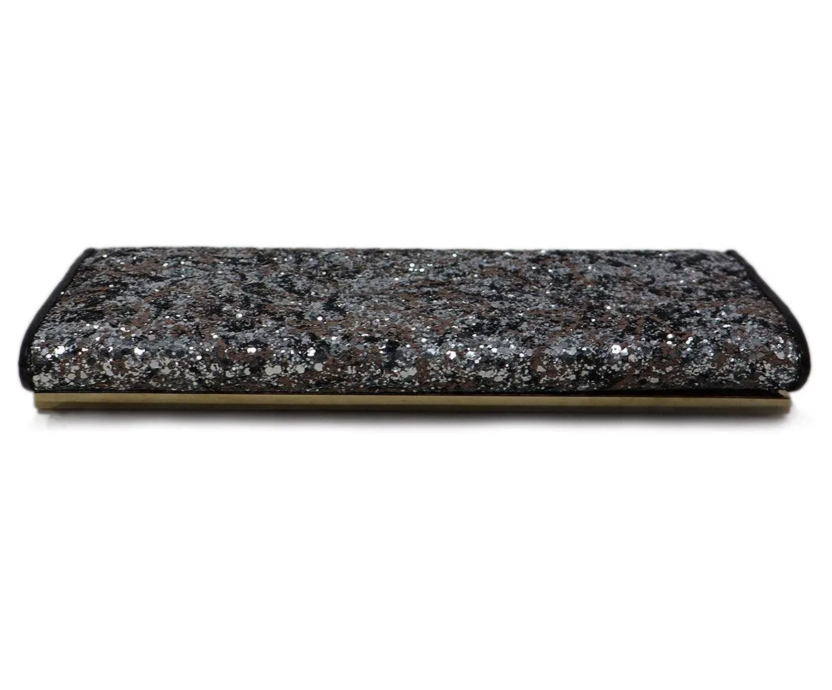 Jimmy Choo Metallic Glitter Clutch