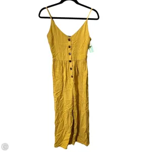 Jumpsuit By One Clothing In Yellow, Size: Xs