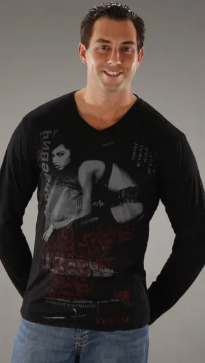 Kinetix No Regrets Long Sleeve Tee in Black