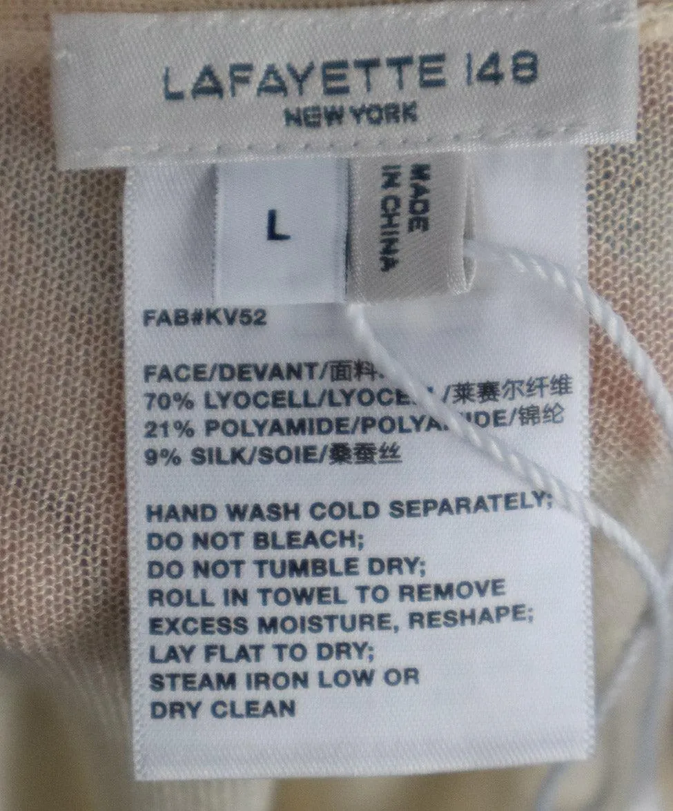Lafayette Cream Cardigan Sweater sz 10