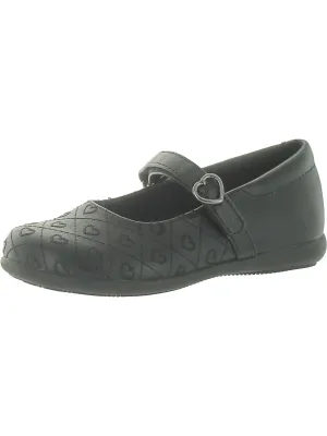 LIL OLIVE Girls Round Toe Self Closing Dress Shoes