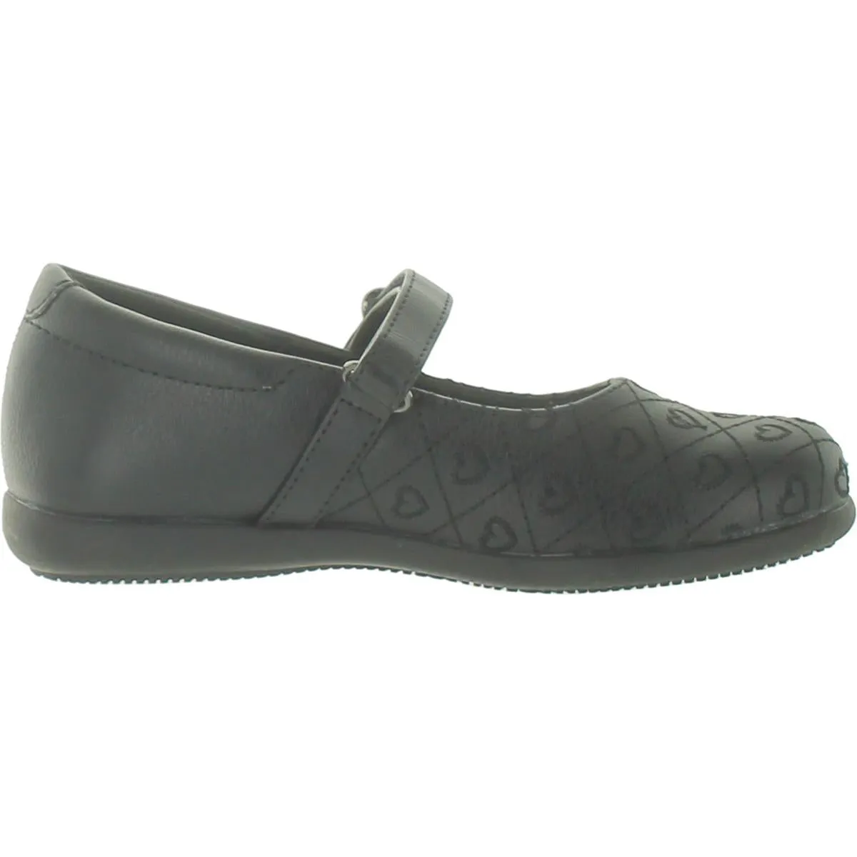 LIL OLIVE Girls Round Toe Self Closing Dress Shoes