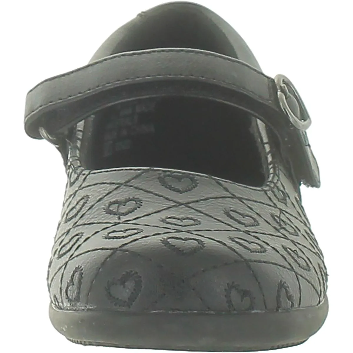 LIL OLIVE Girls Round Toe Self Closing Dress Shoes
