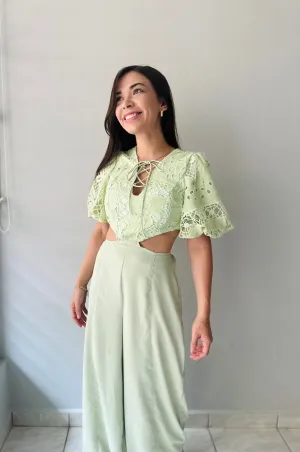 Lime Jumpsuit