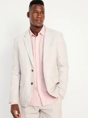 Linen-Blend Blazer for Men