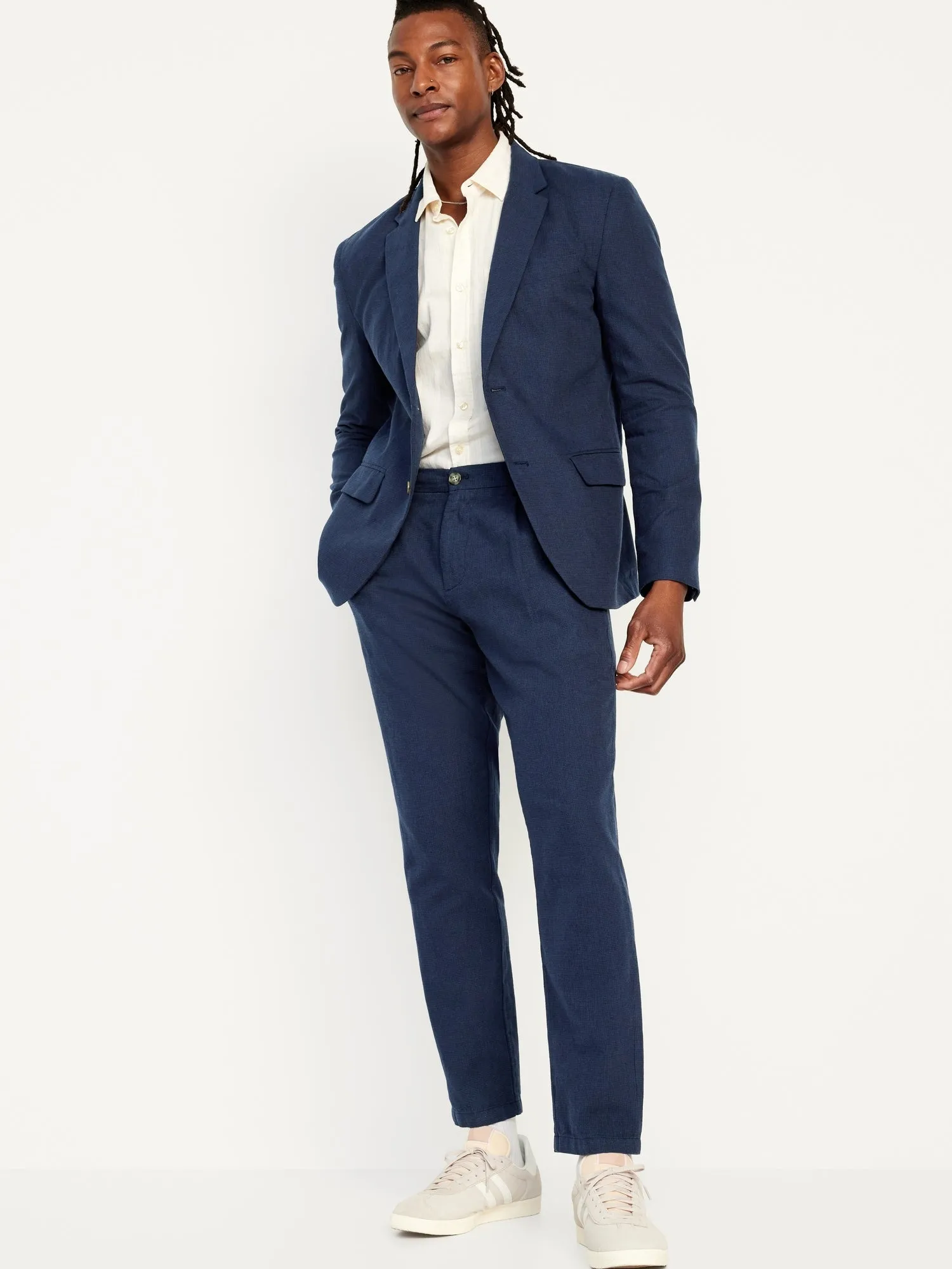 Linen-Blend Blazer for Men