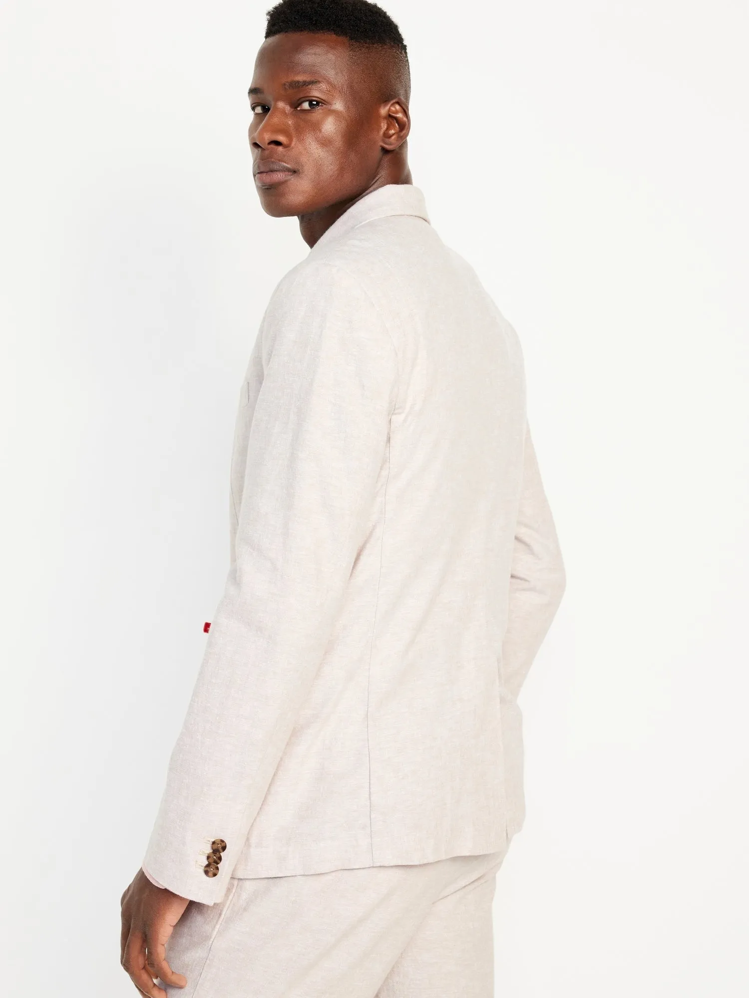 Linen-Blend Blazer for Men