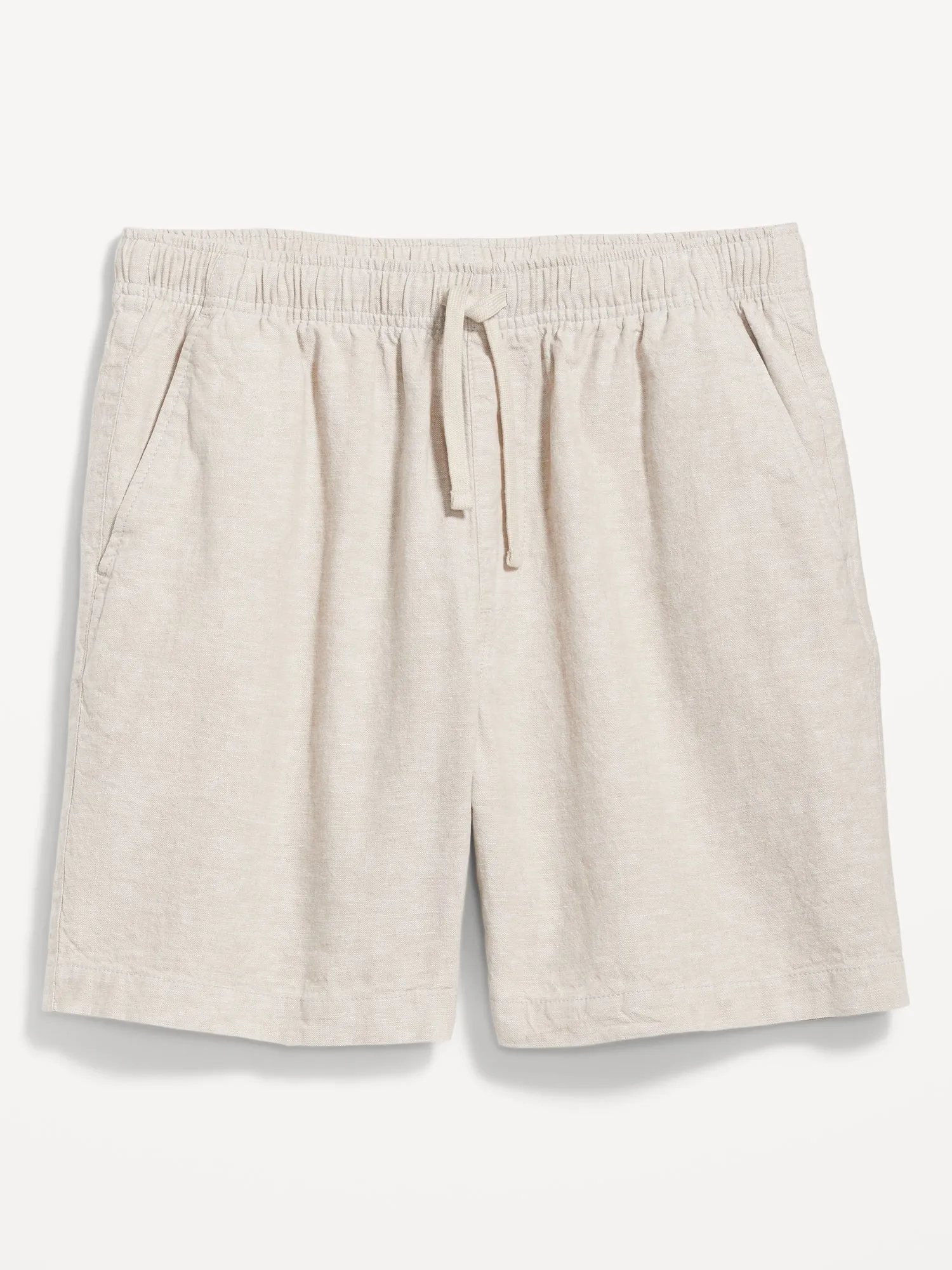 Linen-Blend Jogger Shorts for Men -- 7-inch inseam