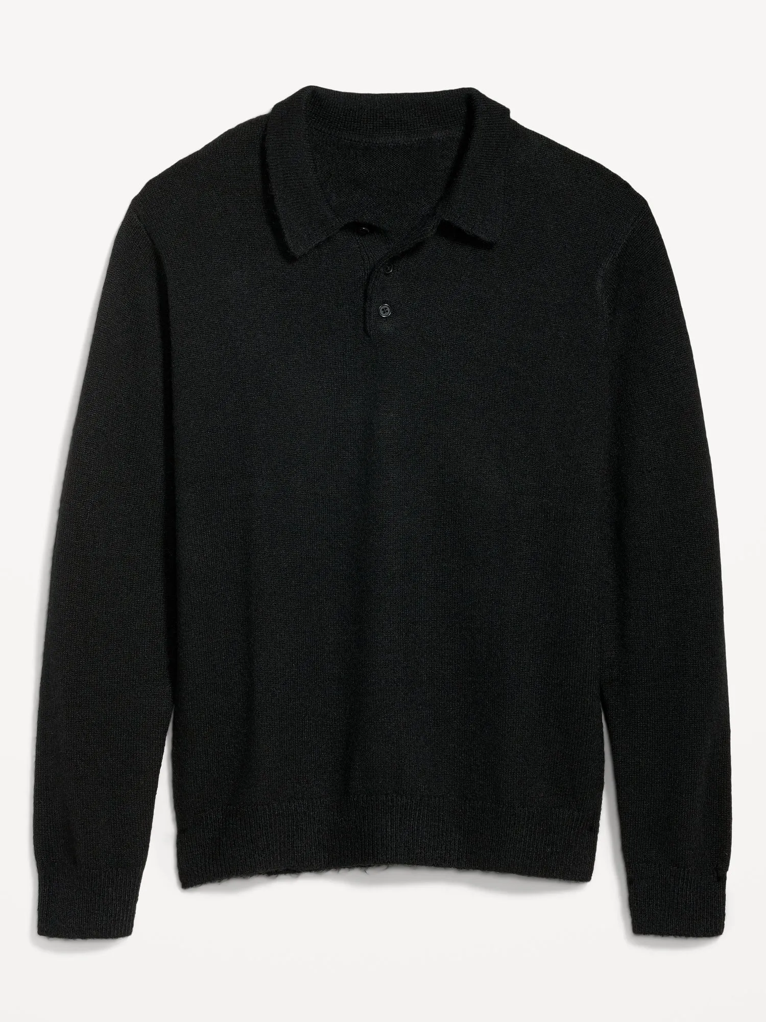 Long-Sleeve Polo Pullover Sweater for Men Old-Navy