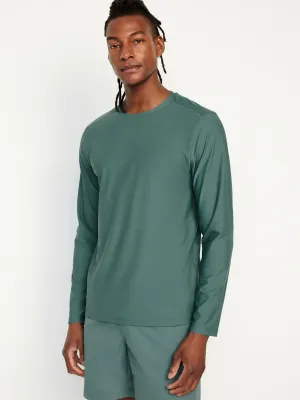 Long-Sleeve Rashguard Swim Top for Men