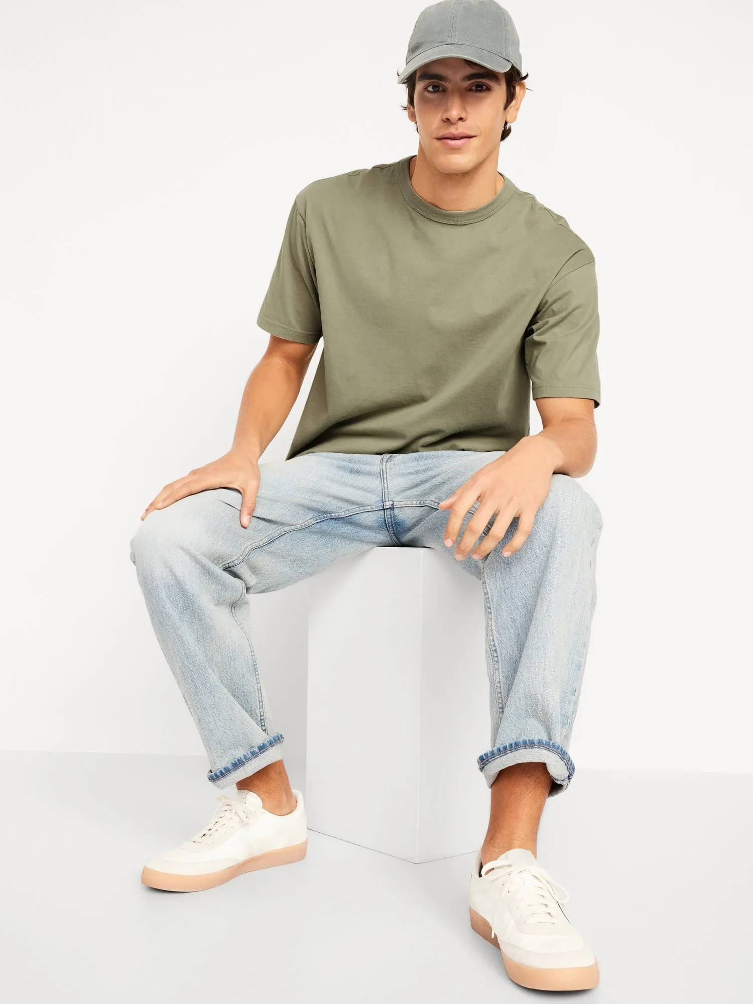 Loose Fit Crew-Neck T-Shirt for Men
