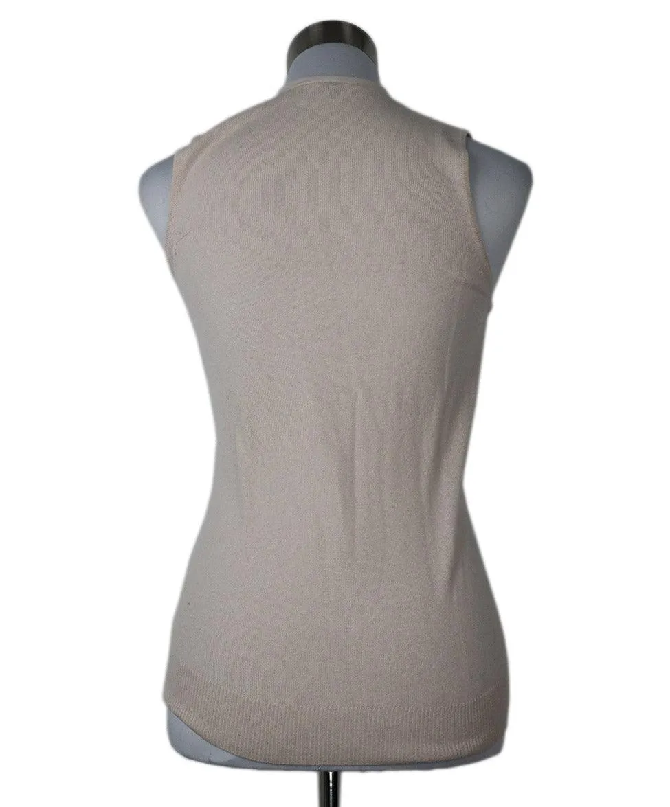 Loro Piana Pale Pink Cashmere Vest sz 2