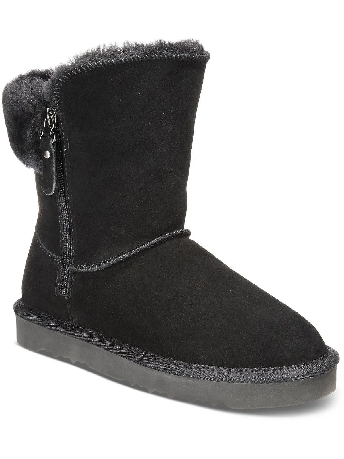 Maevee  Womens Leather Ankle Winter & Snow Boots