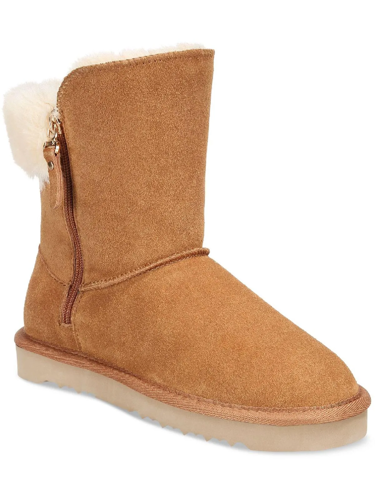 Maevee  Womens Leather Ankle Winter & Snow Boots