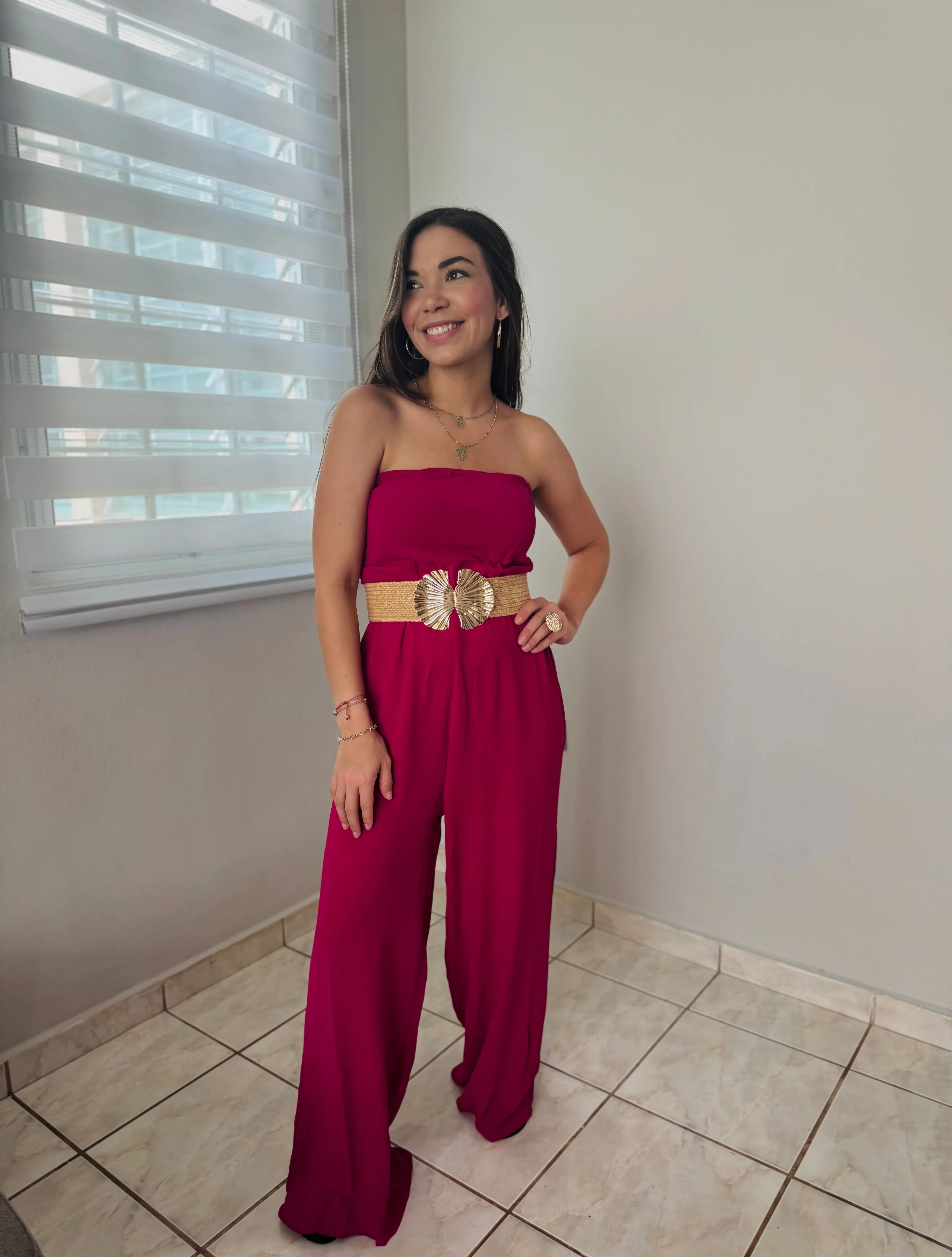 Magenta Jumpsuit