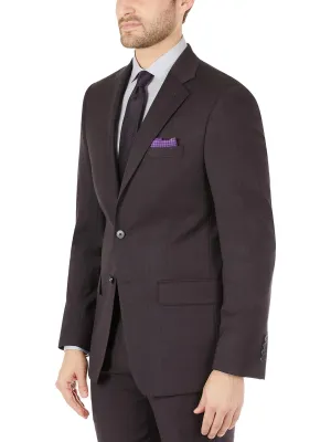 Malbin Mens Wool Blend Extra Slim Fit Two-Button Blazer