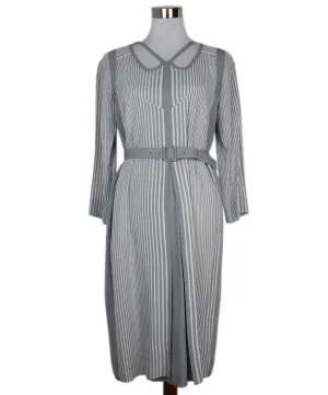 Marc Jacobs Grey & White Striped Dress sz 6