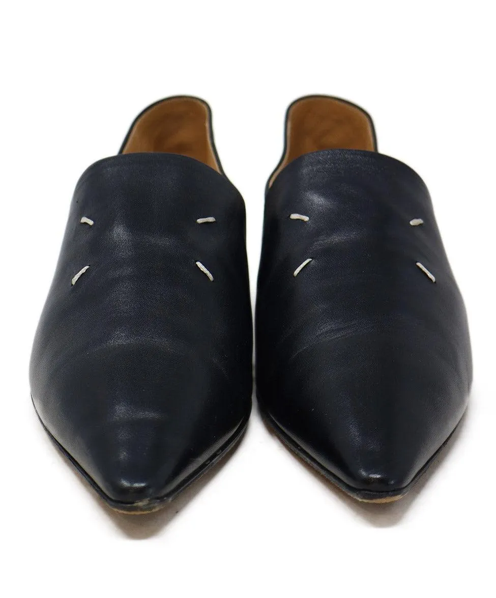 Margiela Black Leather Flats sz 9.5