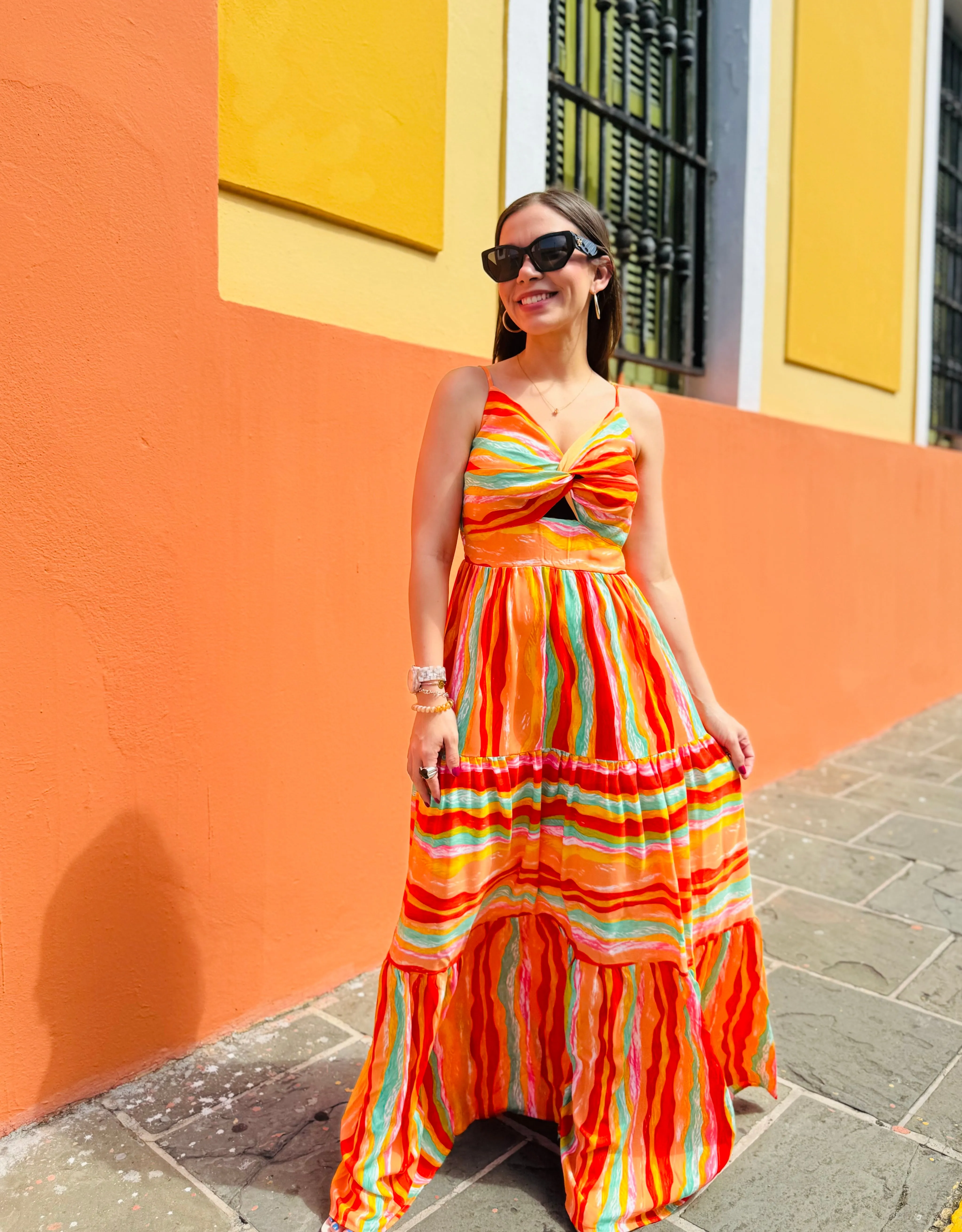 Marigold Smocked Maxi Dress