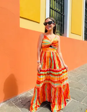 Marigold Smocked Maxi Dress