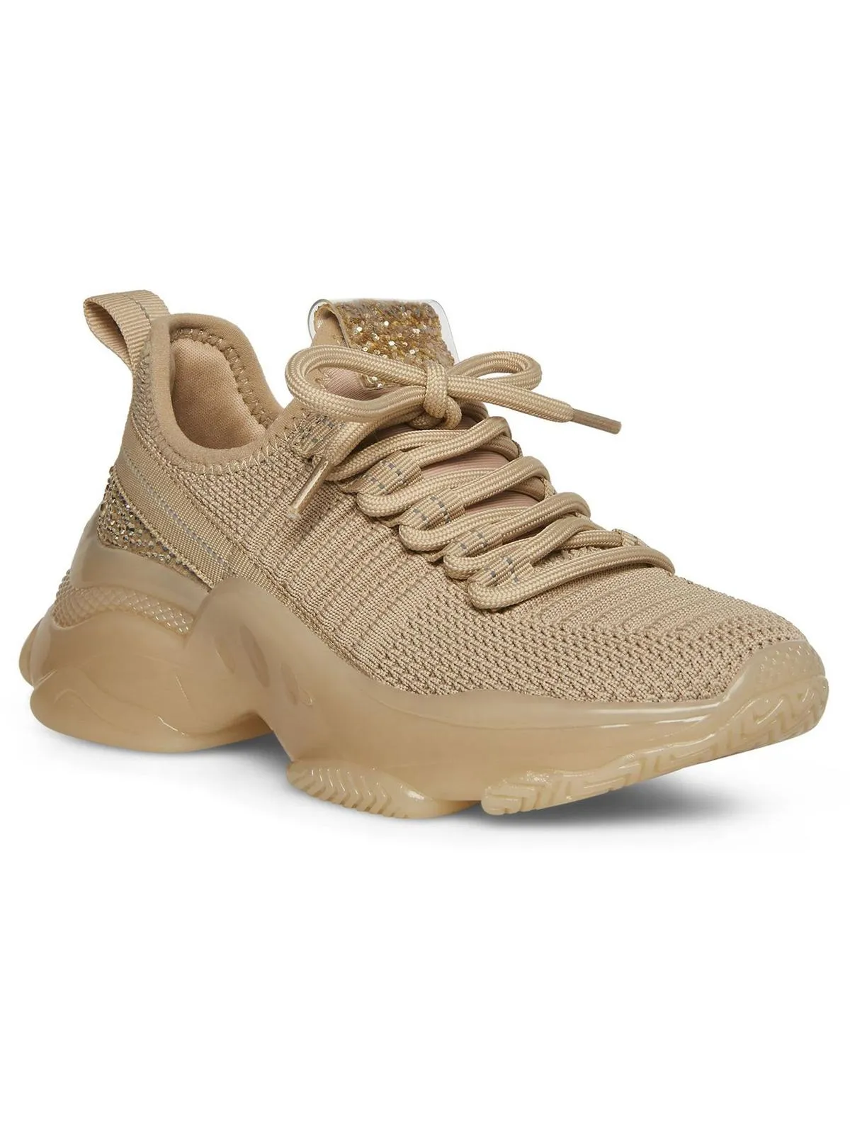 Maxima Girls Knit Rhinestone Casual and Fashion Sneakers