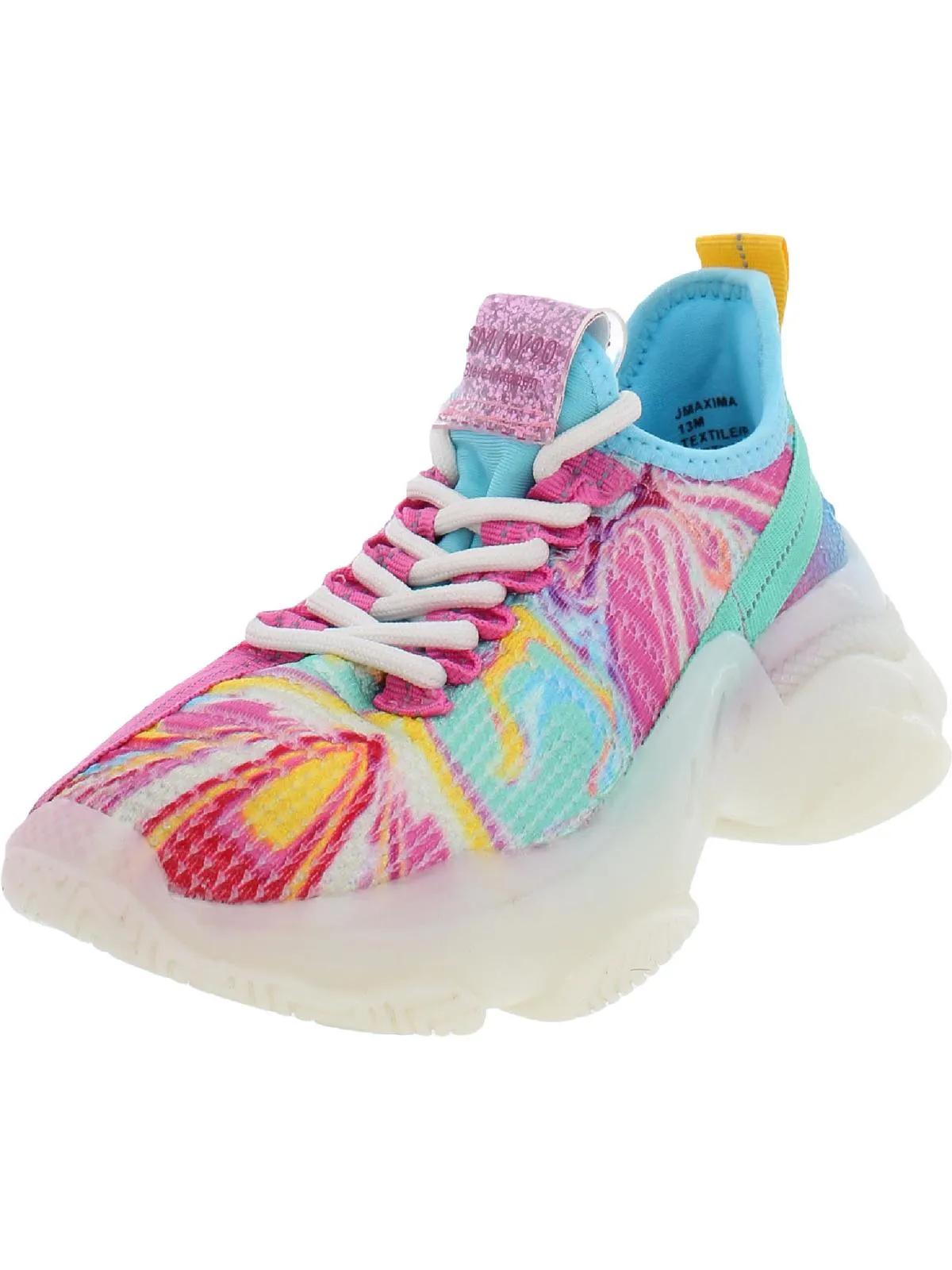 Maxima Girls Knit Rhinestone Casual and Fashion Sneakers