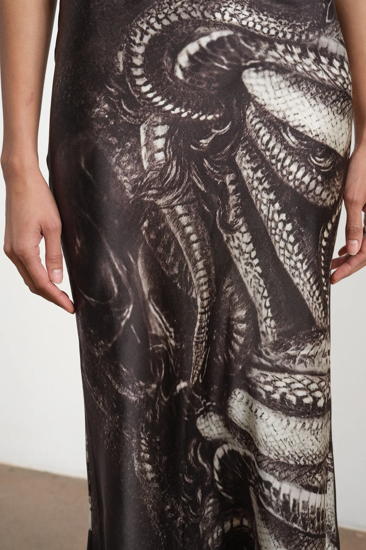 Medusa Silk Skirt
